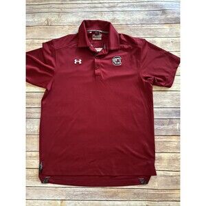 University Of South Carolina Gamecock Under Armour Men's Maroon Polo Shirt